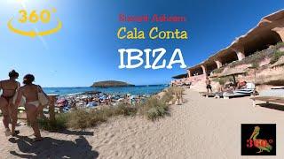 Virtual Beach - 360 VR Ibiza Walk - Ashram Cala Conta/ Comte (6.26.2022)