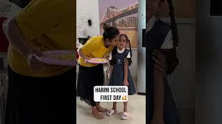 Harini School First Day  ||#shorts #ytshorts#school #harinipapa #cutiepie #mahishivan #tamadamedia