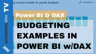 Budgeting Examples in Power BI using DAX