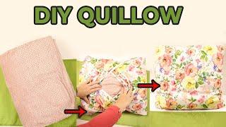 DIY Quillow [Blanket in a Pillow] - How to make a Quillow