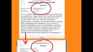 Refused to Ready NVC Ceac status - What Does it mean ?    ( 221g )  US Immigration