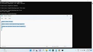 How to Execute Java Program in Notepad