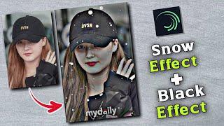 How To Add Snow Effect In Alightmotion || Hdr Black Effect || Alightmotion Editing