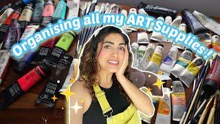 Extreme Art Supply Organisation + Declutter with Me