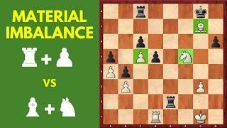 Material Imbalance – Rook and Pawn vs Bishop and Knight