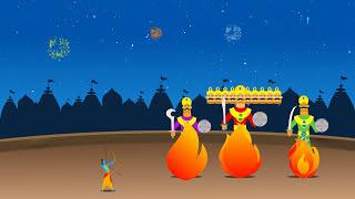 Dussehra festival after effect motion graphics animation | no copyright Dussehra animation video