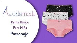 Patronaje de PANTY Para Niña - DIY