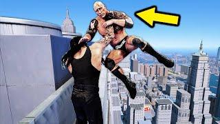 GTA 5 WRESTLING LIKE IN WWE #43 (RKO, Spear, Spinebuster and more!)