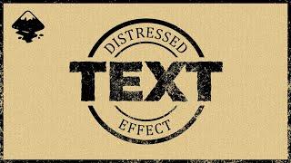 Create a Distressed Text Effect in Inkscape