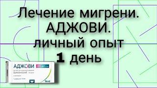 АДЖОВИ️ЛЕЧЕНИЕ МИГРЕНИ️ Личный опыт. 1 день укола.