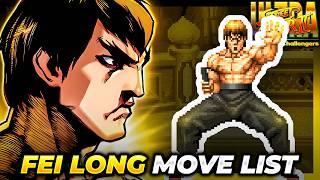 FEI LONG MOVE LIST - Ultra Street Fighter II: The Final Challengers (USFII/USF2)