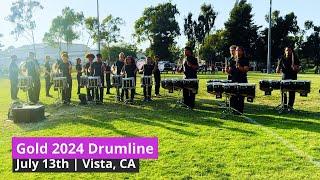 Gold DBC 2024 Drumline - Warm Up - DCI Vista - [4K Quality]