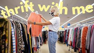 COME THRIFT WITH ME FOR SPRING 2022  bye winter  + thrift store try on haul !