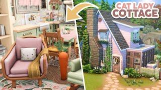 Cat Lady Cottage // The Sims 4 Speed Build [CC]