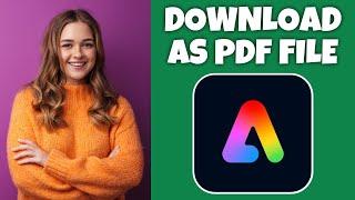 How To Download As A PDF File In Adobe Express | Adobe Express Tutorial