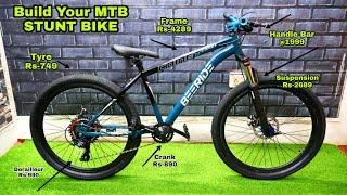 How to build a CHEAPEST MTB STUNT BIKE in India. doinminutes patna bihar #mtb #mtbcycle #cycle