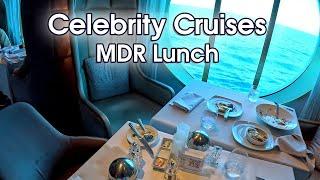 Celebrity Cruises Lunch Food at Main Dining Room 2023