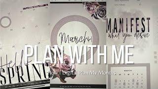 How I Digital Plan My Months | March Plan With Me | Luxbook Hello Gorgeous Vol 3