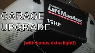 LiftMaster Garage Door Opener Install | DIY Garage Upgrade!