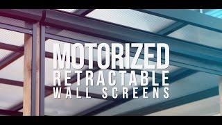 The special features of motorized retractable wall screens by Phantom Screens