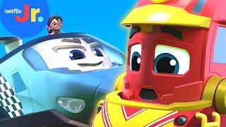 Freight Nate's Teamwork Troubles!  Mighty Express: Mighty Trains Race | Netflix Jr