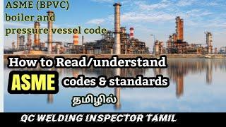 ASME CODES & STANDARDS | What is ASME CODE | an introduction to the codes and standards | Ndt tamil