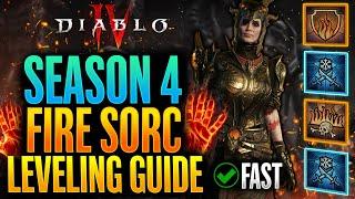 Diablo 4 - Best Sorcerer Leveling Build Guide (Level 1-50) | Season 4