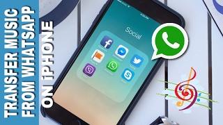 How to transfer music  files on WHATSAPP from iPHONE