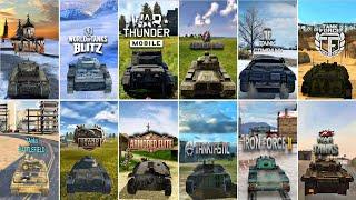 War ThunderMobile VS World of Tanks VS TankCompany VS Tank Force VS War of Tanks VS Armored Aces ...