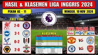 Hasil Liga Inggris Tadi Malam ~ LIVERPOOL vs ASTON VILLA ~ BRIGHTON vs MAN CITY ~ EPL 2024 Pekan 11