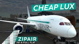 Great Seat, ZERO Frills · ZIPAIR 787 "Full-Flat"   Bangkok  Tokyo  Does This Work?!