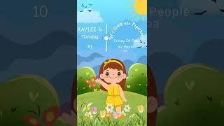 Birthday digital invitation video #videoinvitations #birthday #digitalinvitation