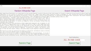 how to make wikipedia app using tkinter python | python wikipedia page | All In One Code