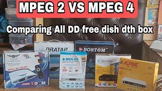 MPEG 2 VS MPEG 4 WHICH IS BEST ‼️Comparing High Quality DD Free Dish set top box ️ #dth