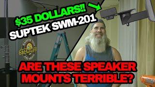 A Quick Install and Review of the Suptek SWM-201 Speaker Wall Mounts