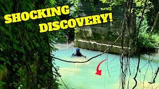 Treasure FOUND Below 120 year old Mill! Antique Bottle hunter Scuba Dives Forgotten Dam!