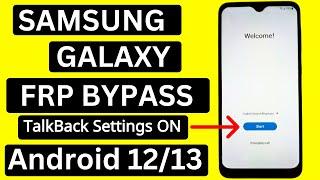 Samsung Galaxy FRP Bypass | Android 12/13 | Without Pc 2024 | Google Account Unlock