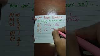 LIMIT FUNGSI TRIGONOMETRI MATEMATIKA PEMINATAN KELAS 12 #matematika