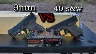 9mm VS .40 s&w Ballistics Gel Test