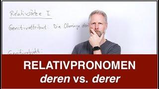 Deutsche Relativpronomen - deren vs. derer