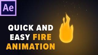 Cartoon Fire Animation in After Effects! NO PLUGINS!