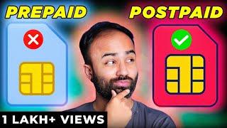 Prepaid Vs Postpaid- Why You Should Choose a Postpaid SIM Over a Prepaid SIM (Hindi)