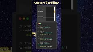 How to Create Custom Scrollbar #css #coding #design