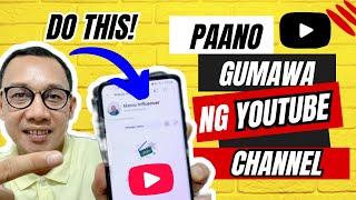 PAANO GUMAWA NG YOUTUBE CHANNEL SA CELLPHONE STEP BY STEP 2024