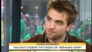 Robert Pattinson on The Today show