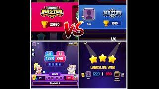 Defeating Grand Master with Legendary Booster #matchmaster #game #lengendarybooster #win