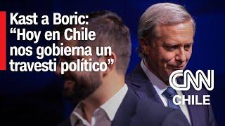 José Antonio Kast arremete contra Gabriel Boric: “Hoy en Chile nos gobierna un travesti político”
