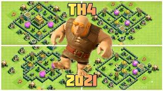 TOP NEW! TOWN HALL 4 (Th4) FARMING BASE With Link - 2021 | th4 trophy base | clash of clans