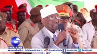 Madaxweynaha Somaliland  Axmed Maxamed Silaanyo Oo Ka Qeyb Galay Xuskii 23 Ee Ciidanka Qaranka Somal