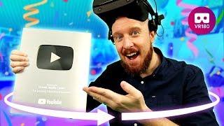 The First YouTube Play Button Unboxing In VR180